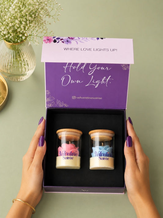 Rosè Scented Candle Gift Set of 2 | Musk, Fruity & Floral Scent | Coconut Wax Candle