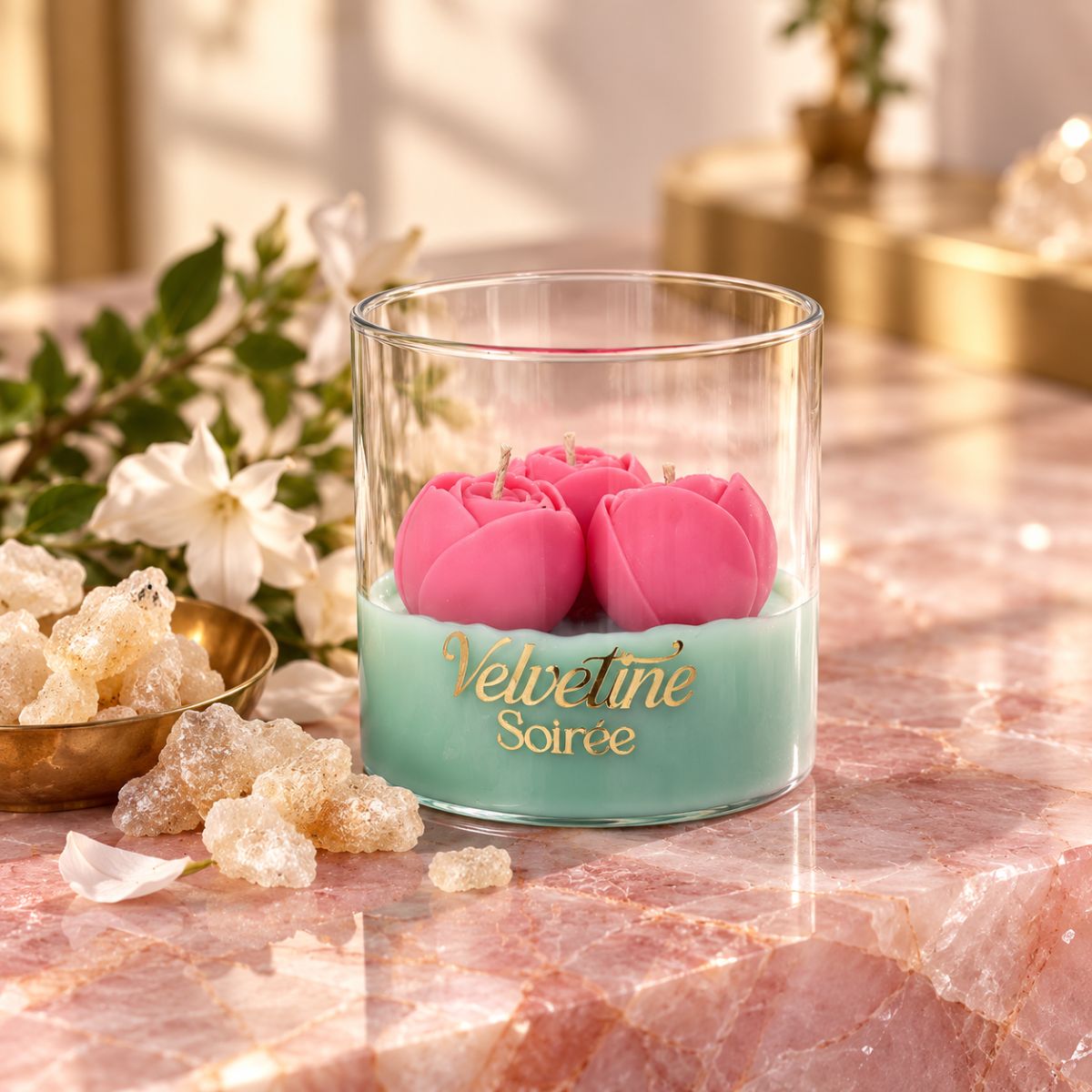 Velvetine Soirée Floral Scented Candle