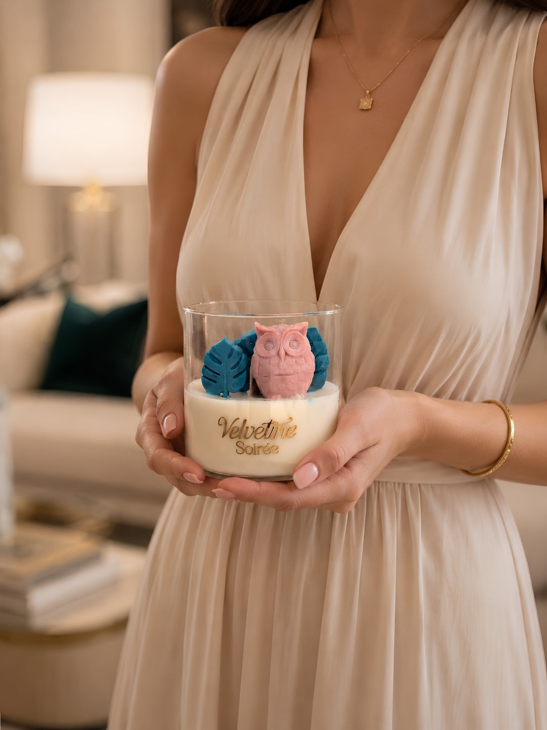 Vibe Coded Scented Candle | Cherry Rose & Vanilla  Scent | 340g | S-Shaped Wooden Wick