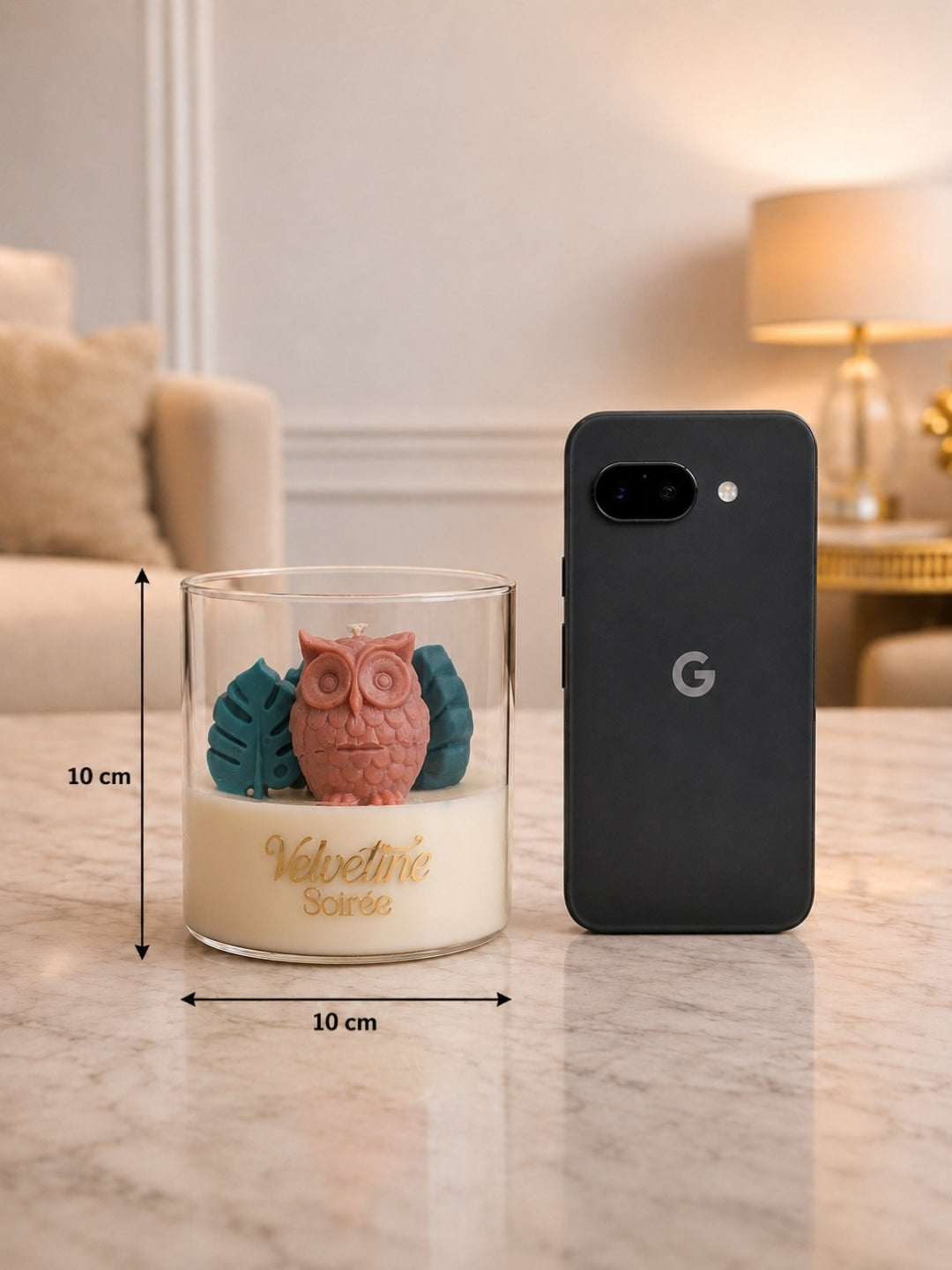 Vibe Coded Scented Candle | Cherry Rose & Vanilla  Scent | 340g | S-Shaped Wooden Wick