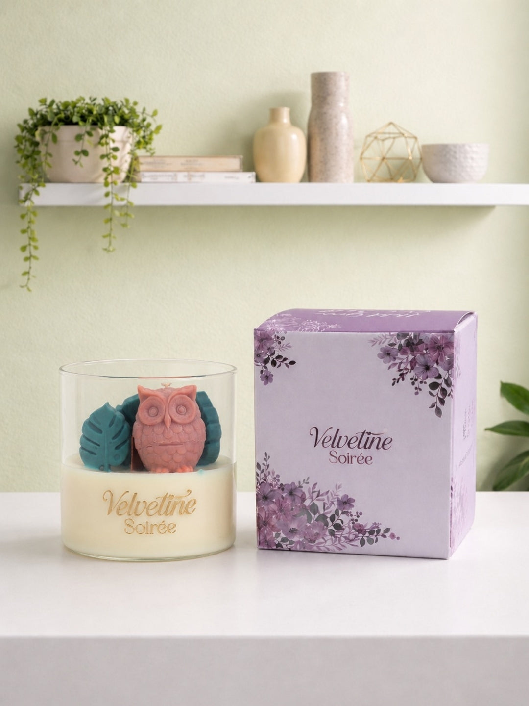 Vibe Coded Scented Candle | Cherry Rose & Vanilla  Scent | 340g | S-Shaped Wooden Wick