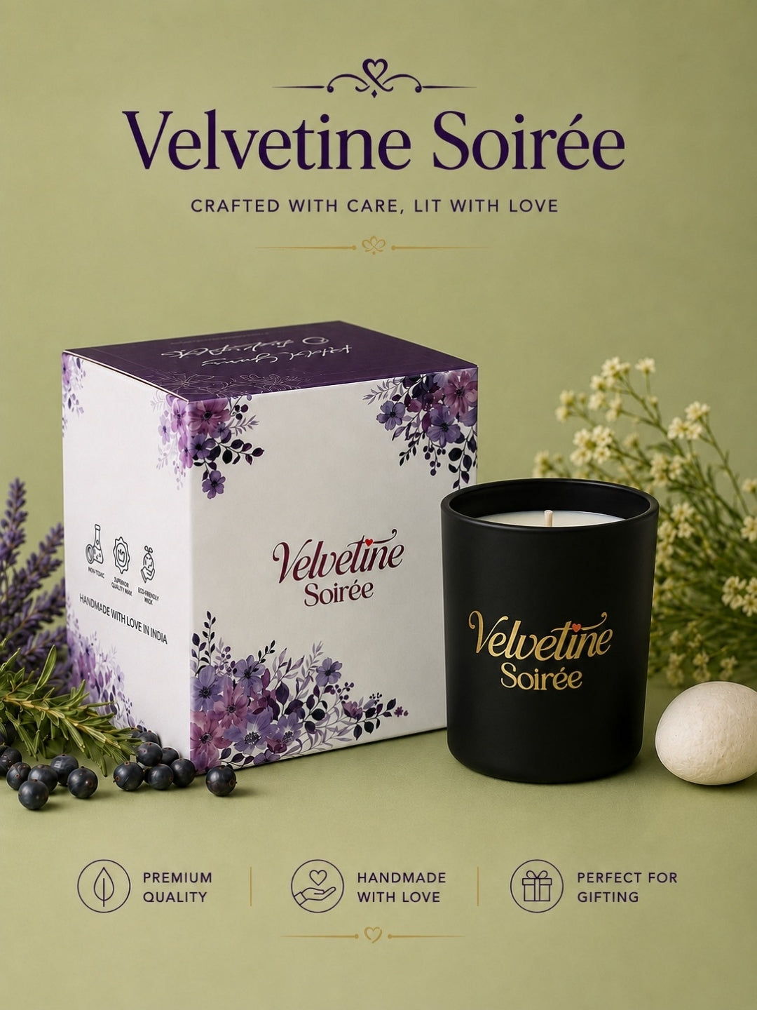 Nuit Blanche Candle With Patchouli Scent and Coffee Scent
