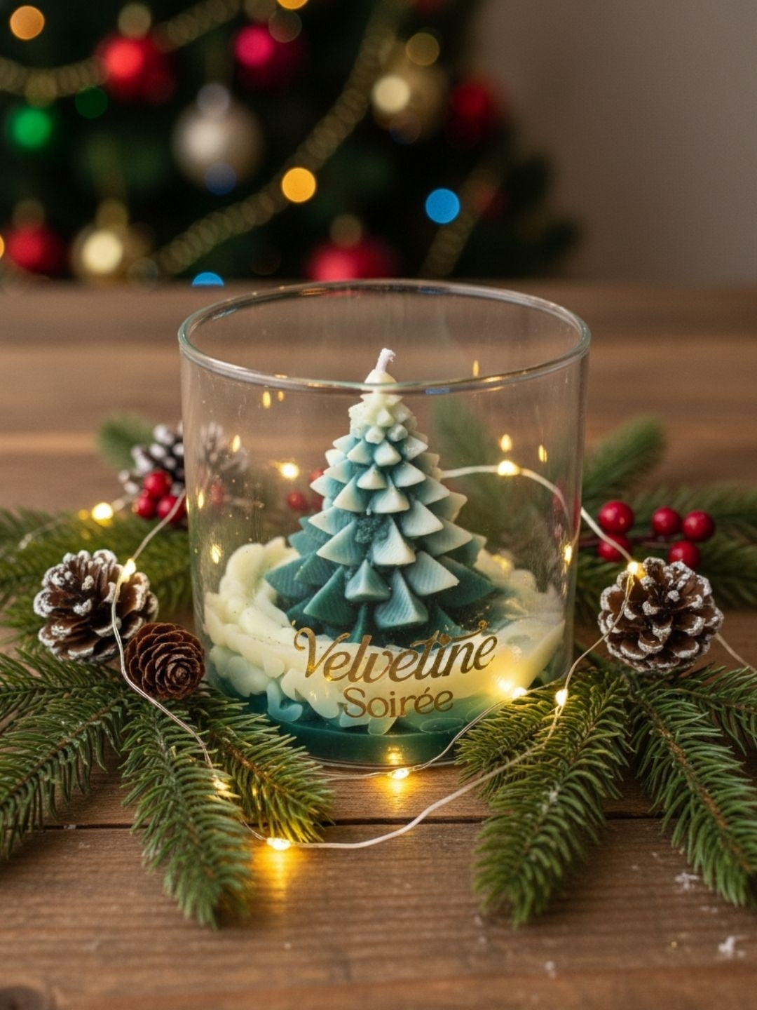 Christmas Morning Candle Jar in Christmas Decoration