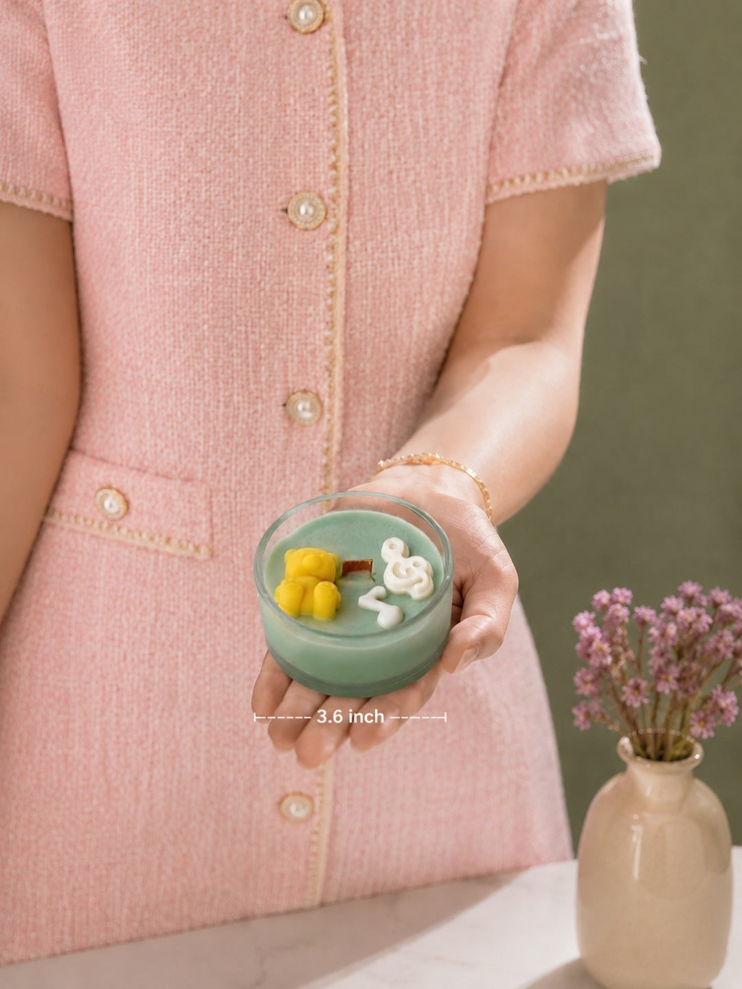 Size Comparision of Natures Symphony Candle Jar